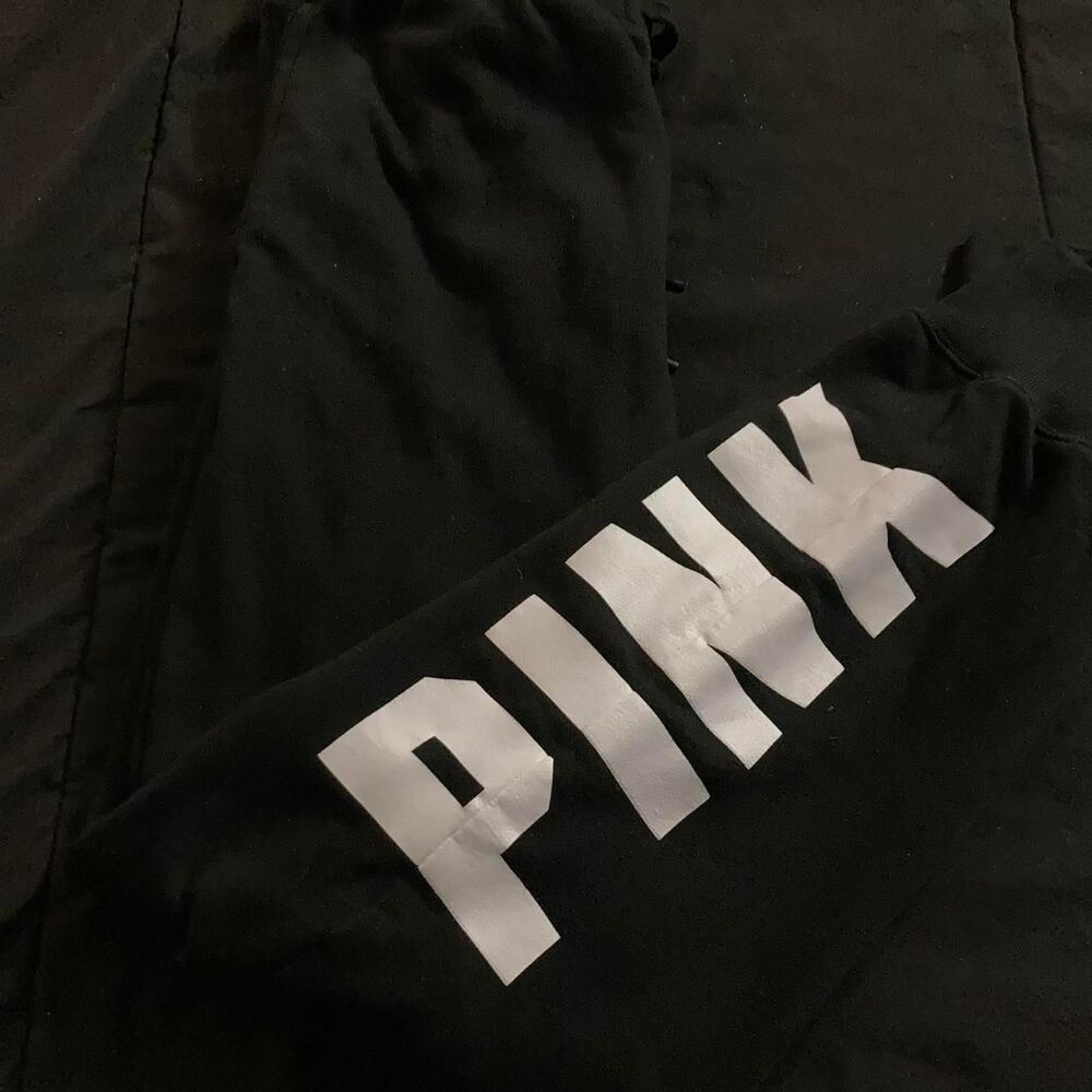 Victoria-s-secret-pink Women's Black Joggers-tracksuits